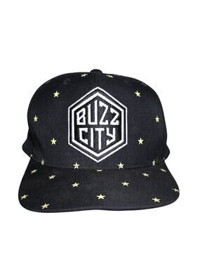 Mitchell & Ness Charlotee Hornets Buzz City Black Cap with Star Accents Hat